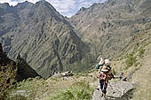 Inca Trail, the Dead Woman pass from Runkuraqay ruins